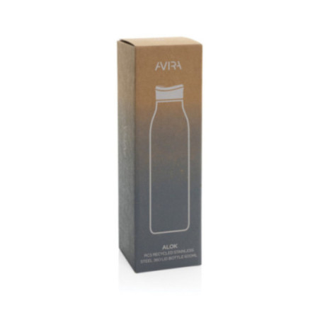 Gourde personnalisée en acier recyclé RCS Avira Alok 600ml 