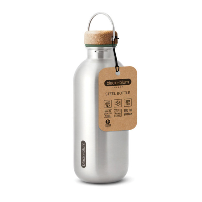 Bouteille personnalisée en acier Black+Blum 600ml 
