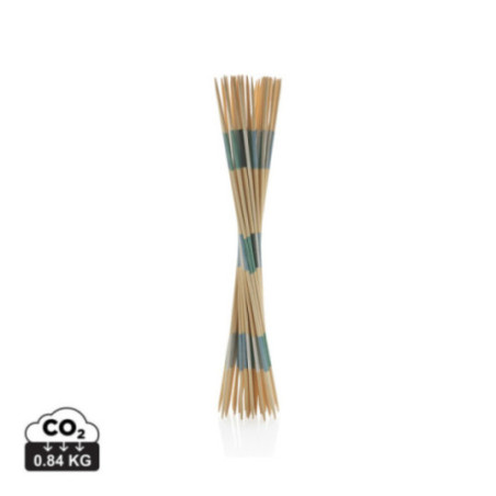 Jeu de mikado géant personnalisé en bambou 