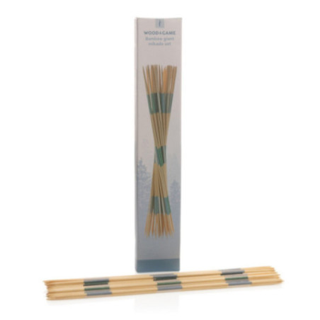 Jeu de mikado géant personnalisé en bambou 