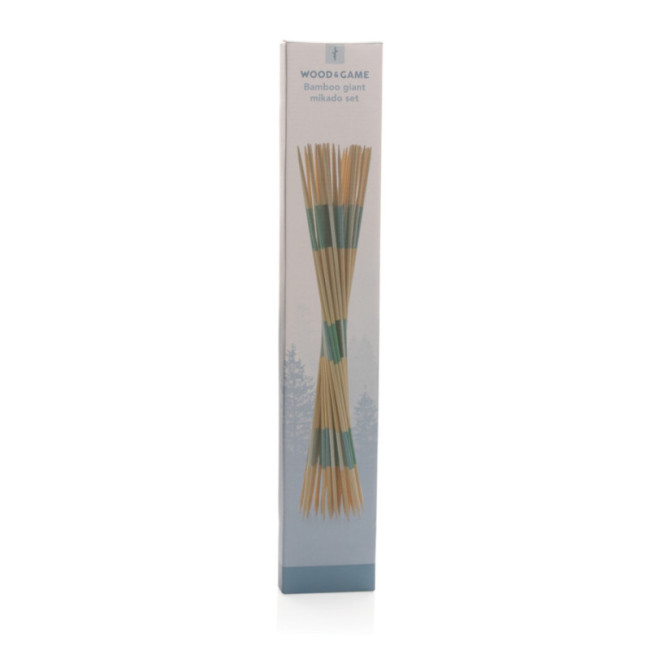 Jeu de mikado géant personnalisé en bambou 