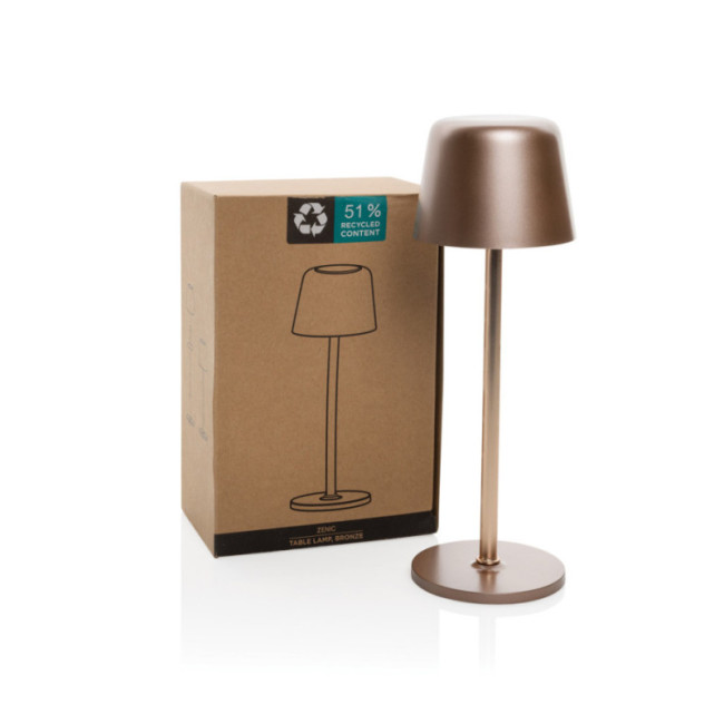 Lampe de table personnalisée & rechargeable par USB Zenic 