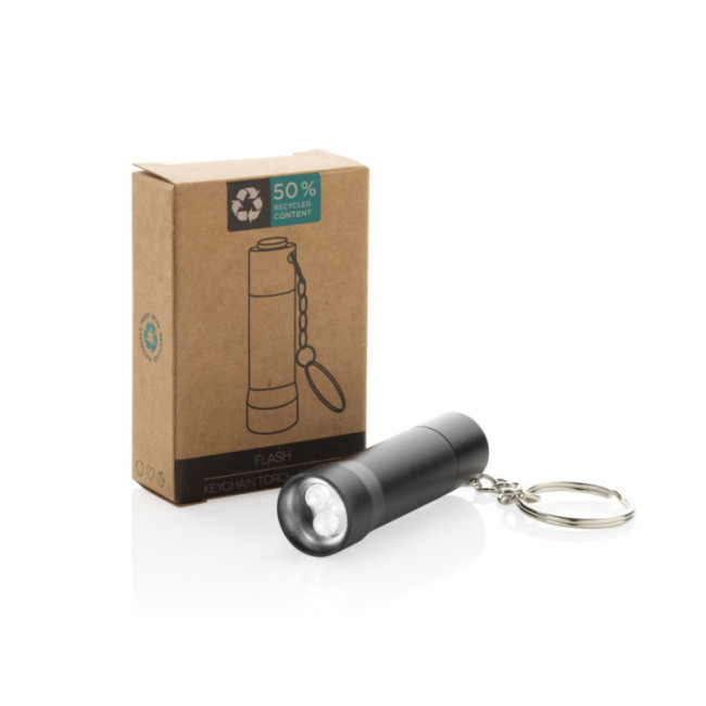 Porte-clés torche en aluminium recyclé RCS Flash 