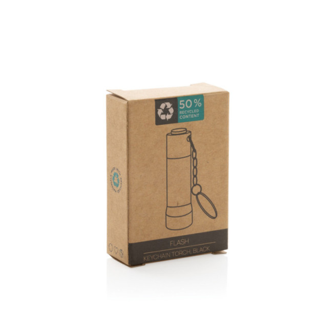 Porte-clés torche en aluminium recyclé RCS Flash 