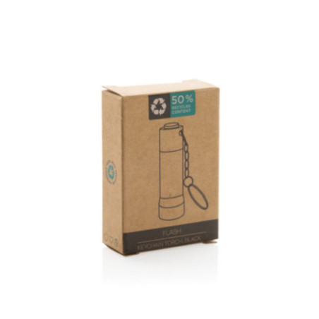 Porte-clés torche en aluminium recyclé RCS Flash 