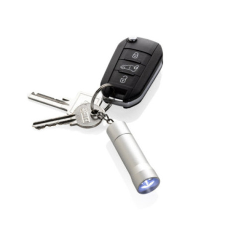 Porte-clés torche en aluminium recyclé RCS Flash 