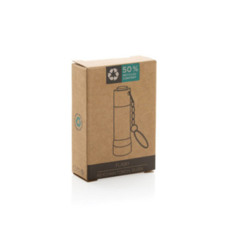 Porte-clés torche en aluminium recyclé RCS Flash 