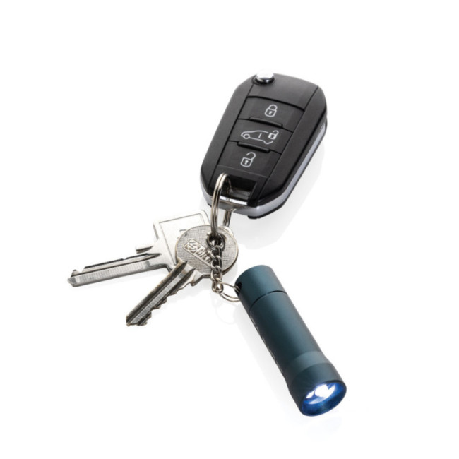Porte-clés torche en aluminium recyclé RCS Flash 