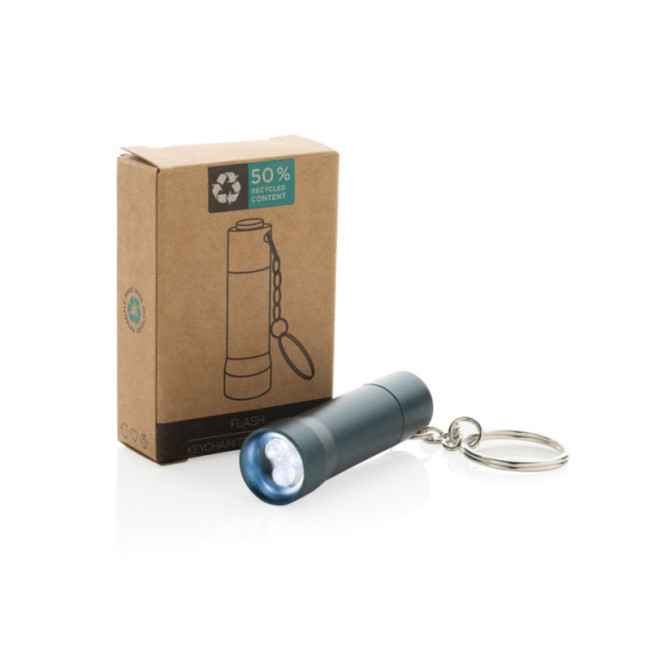 Porte-clés torche en aluminium recyclé RCS Flash 