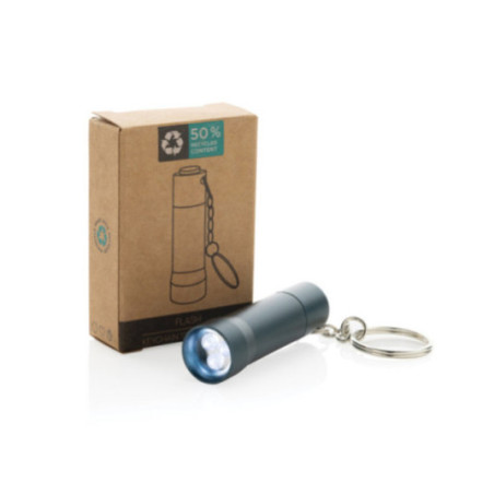Porte-clés torche en aluminium recyclé RCS Flash 