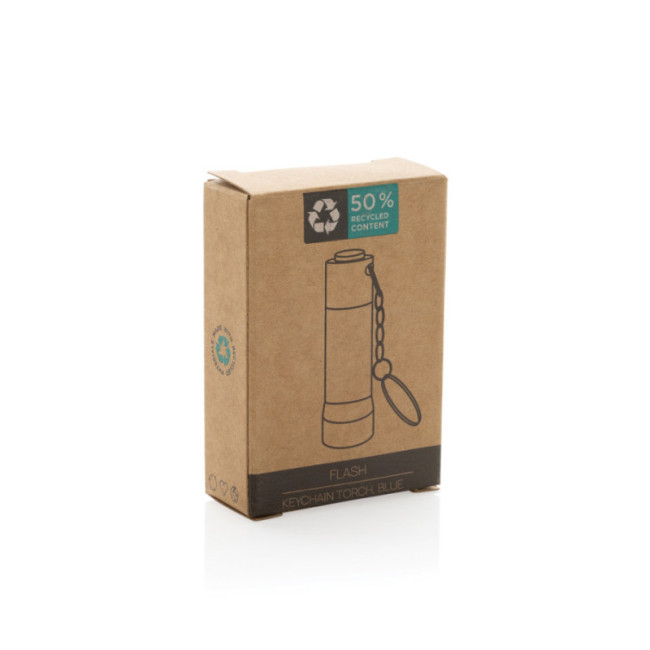 Porte-clés torche en aluminium recyclé RCS Flash 
