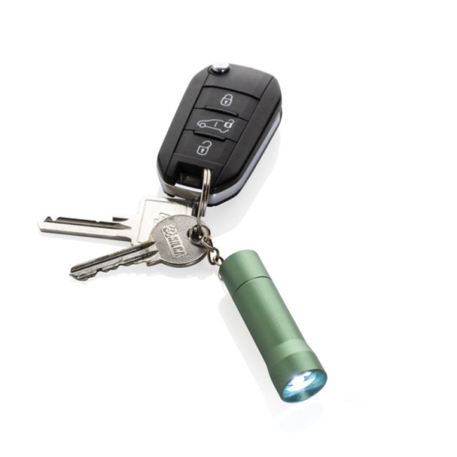 Porte-clés torche en aluminium recyclé RCS Flash 