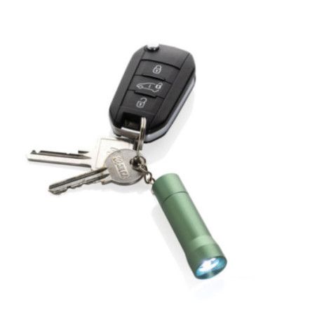 Porte-clés torche en aluminium recyclé RCS Flash 