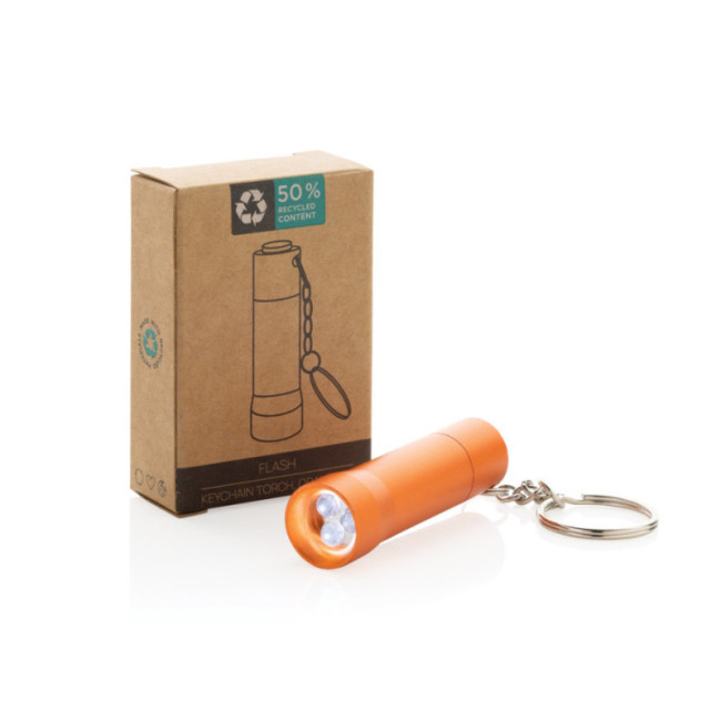 Porte-clés torche en aluminium recyclé RCS Flash 