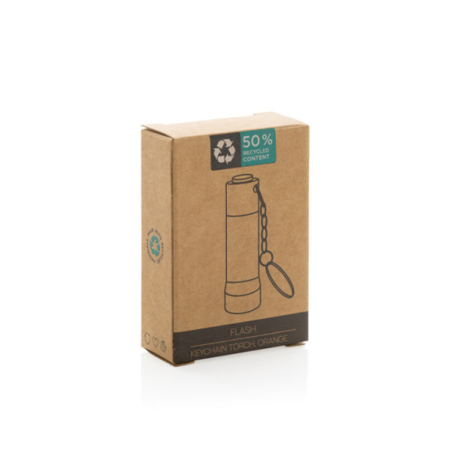 Porte-clés torche en aluminium recyclé RCS Flash 
