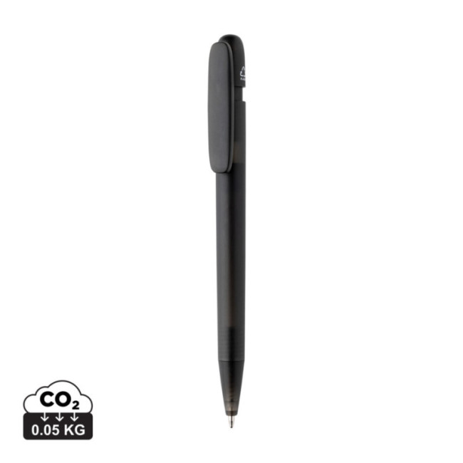 Stylo transparent personnalisé en ABS recyclé certifié GRS Devin 