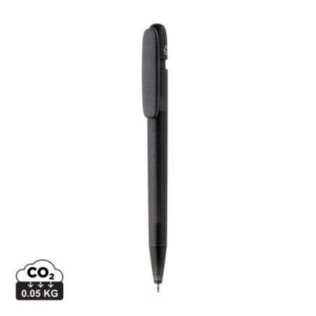 Stylo transparent personnalisé en ABS recyclé certifié GRS Devin 