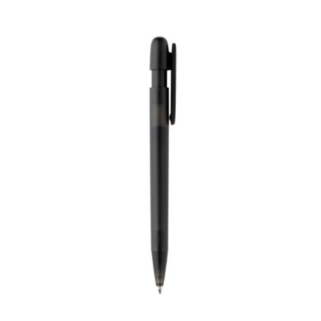 Stylo transparent personnalisé en ABS recyclé certifié GRS Devin 