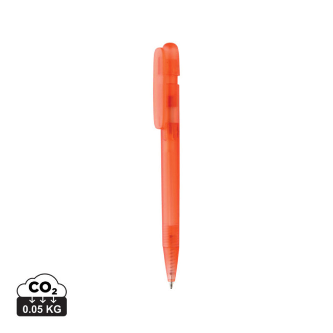 Stylo transparent personnalisé en ABS recyclé certifié GRS Devin 