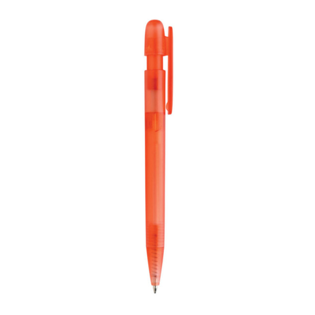 Stylo transparent personnalisé en ABS recyclé certifié GRS Devin 
