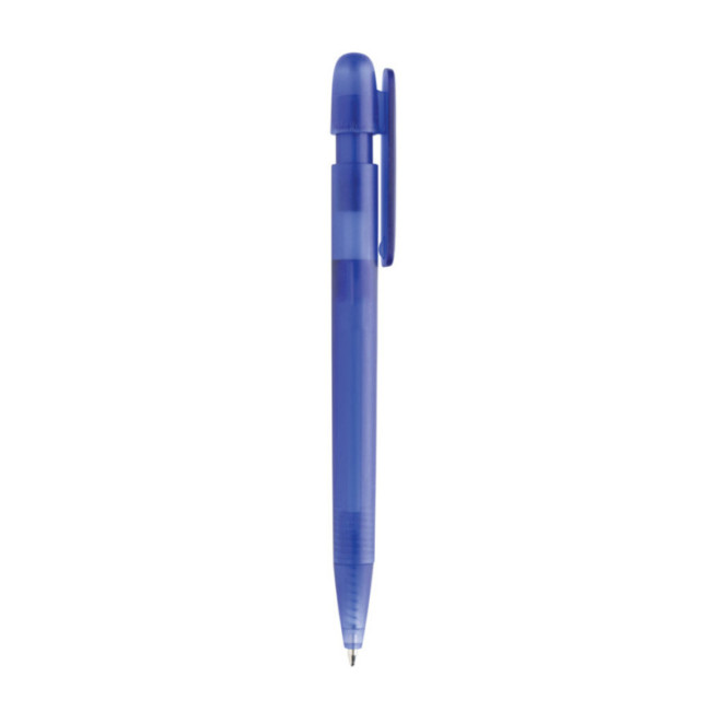 Stylo transparent personnalisé en ABS recyclé certifié GRS Devin 