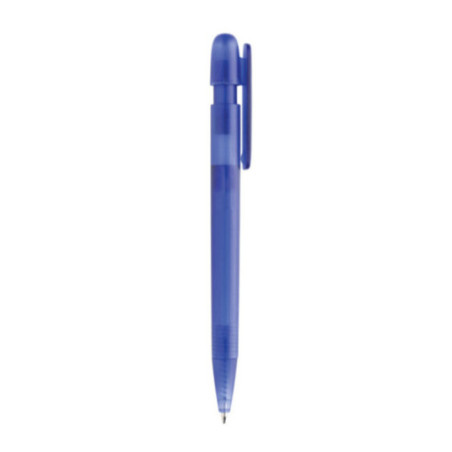 Stylo transparent personnalisé en ABS recyclé certifié GRS Devin 
