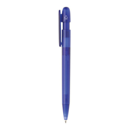 Stylo transparent personnalisé en ABS recyclé certifié GRS Devin 