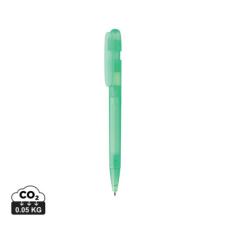 Stylo transparent personnalisé en ABS recyclé certifié GRS Devin 