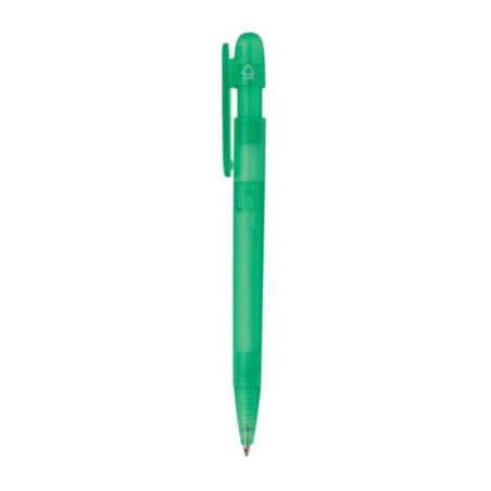 Stylo transparent personnalisé en ABS recyclé certifié GRS Devin 