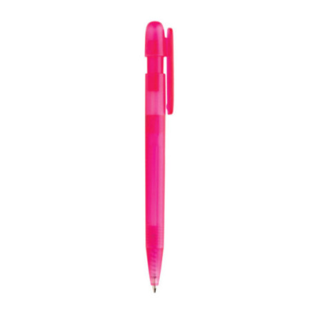 Stylo transparent personnalisé en ABS recyclé certifié GRS Devin 