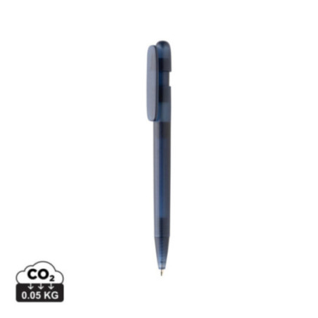 Stylo transparent personnalisé en ABS recyclé certifié GRS Devin 