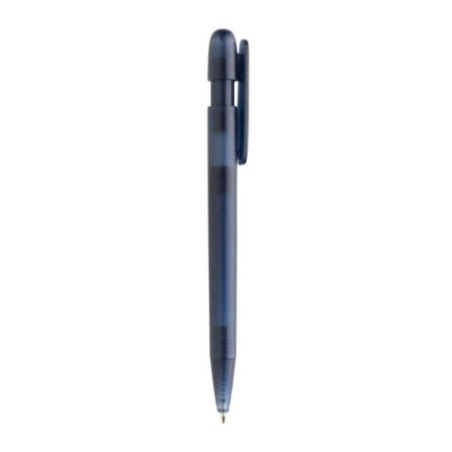 Stylo transparent personnalisé en ABS recyclé certifié GRS Devin 