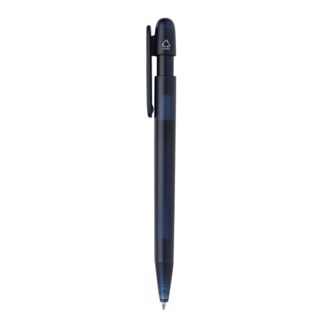 Stylo transparent personnalisé en ABS recyclé certifié GRS Devin 