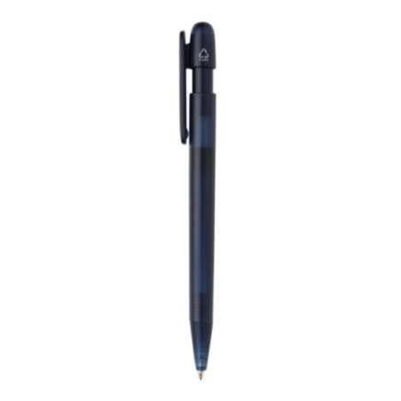 Stylo transparent personnalisé en ABS recyclé certifié GRS Devin 