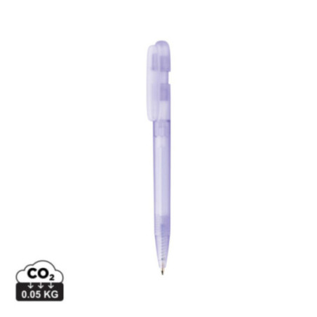 Stylo transparent personnalisé en ABS recyclé certifié GRS Devin 