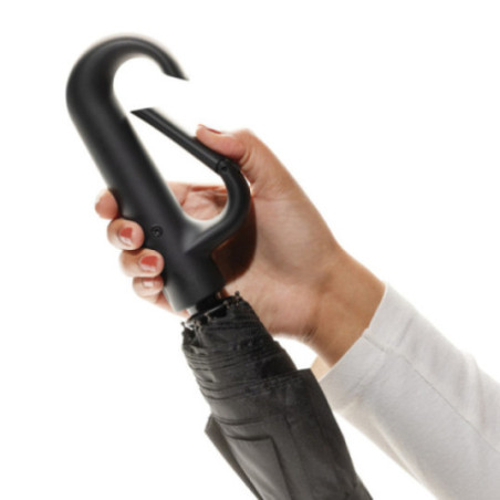 Parapluie avec mousqueton en rPET AWARE™ Yara 21'' 