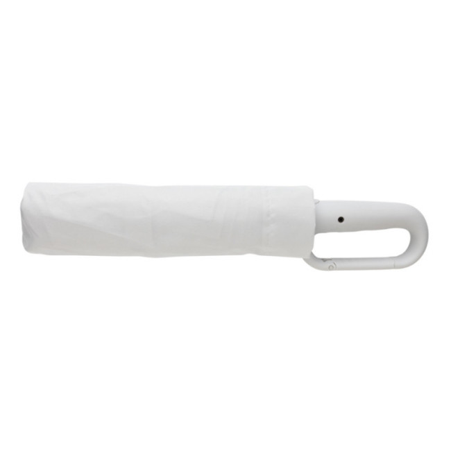 Parapluie avec mousqueton en rPET AWARE™ Yara 21'' 