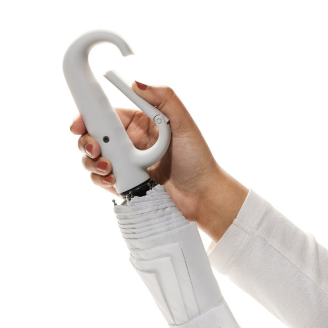 Parapluie avec mousqueton en rPET AWARE™ Yara 21'' 
