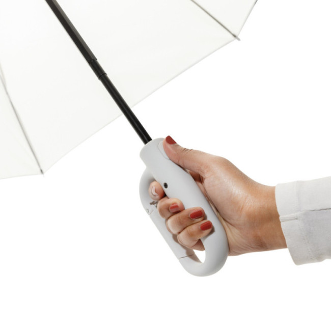 Parapluie avec mousqueton en rPET AWARE™ Yara 21'' 