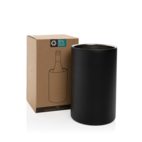 Seau à vin personnalisé en acier inoxydable recyclé RCS Vino 
