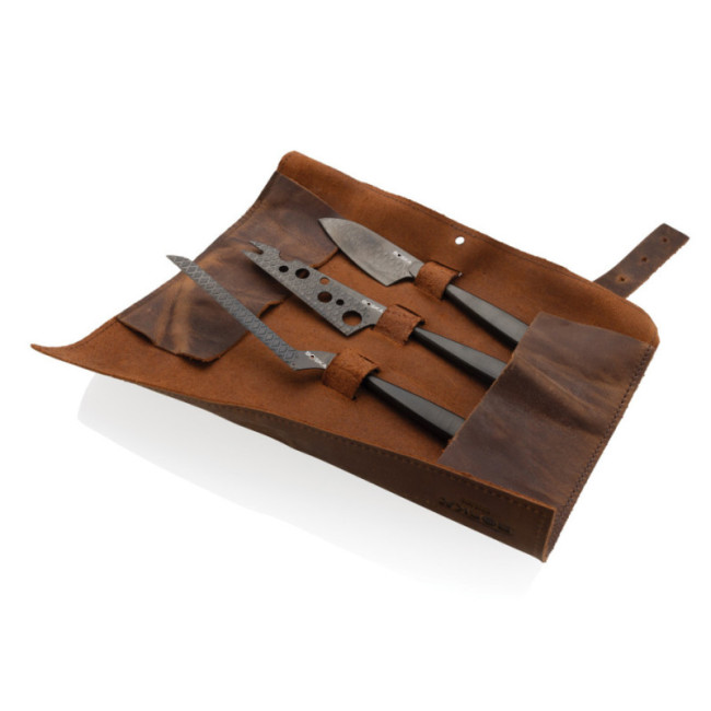 Set couteaux à fromage personnalisé BOSKA Monaco+ Noir 