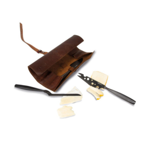 Set couteaux à fromage personnalisé BOSKA Monaco+ Noir 