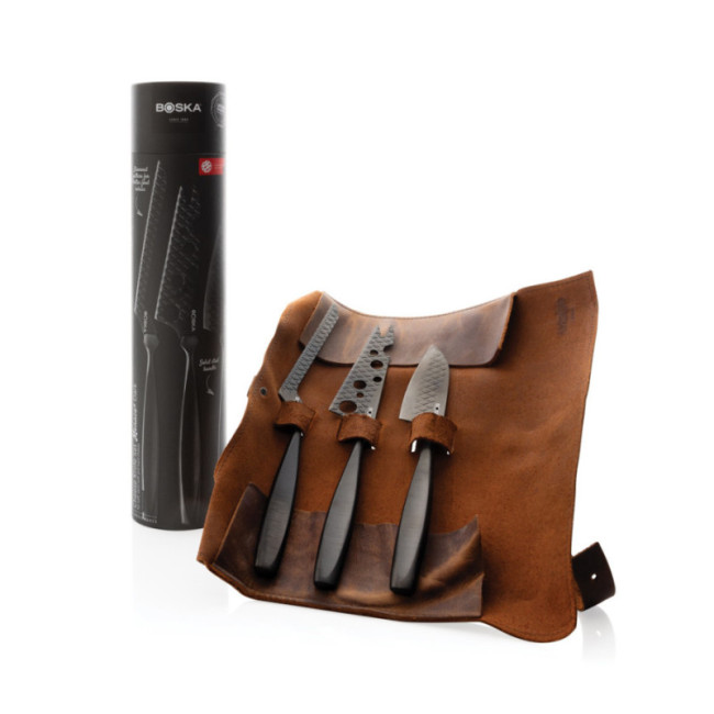 Set couteaux à fromage personnalisé BOSKA Monaco+ Noir 