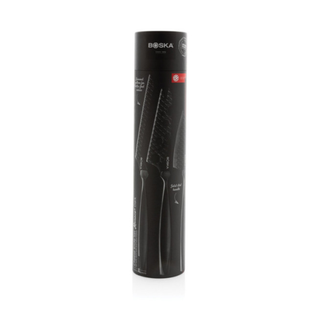 Set couteaux à fromage personnalisé BOSKA Monaco+ Noir 