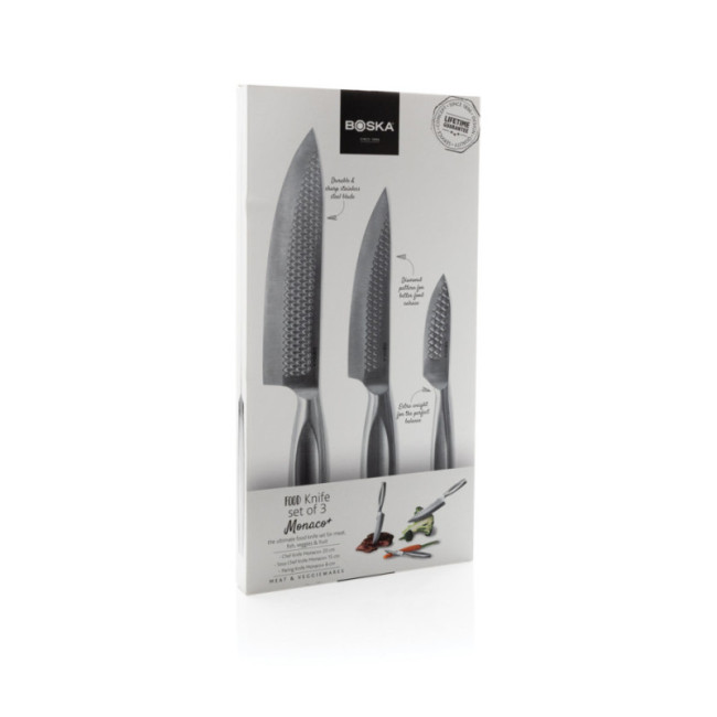 Set de 3 couteaux de cuisine BOSKA Monaco+ 