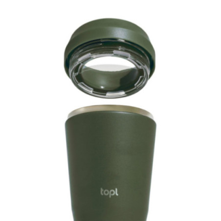 Mug de voyage personnalisé en acier recyclé Topl 235 ml 