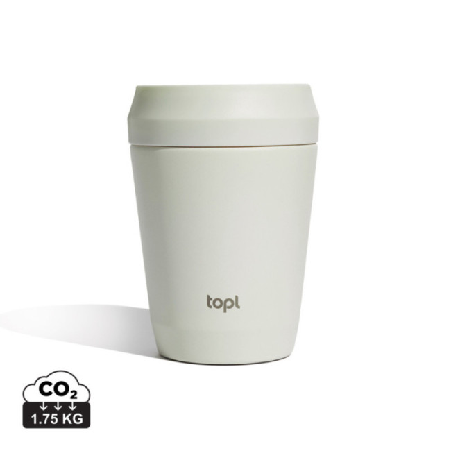 Mug de voyage personnalisé en acier recyclé Topl 235 ml 