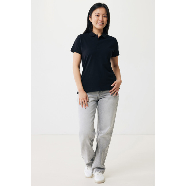 Polo femme personnalisé en coton recyclé Iqoniq Yosemite 