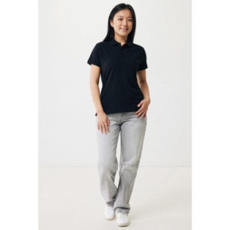 Polo femme personnalisé en coton recyclé Iqoniq Yosemite 