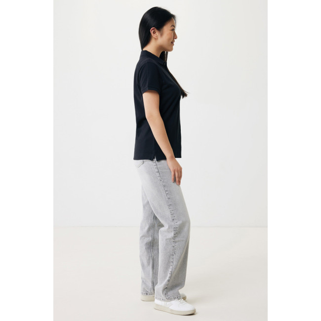 Polo femme personnalisé en coton recyclé Iqoniq Yosemite 